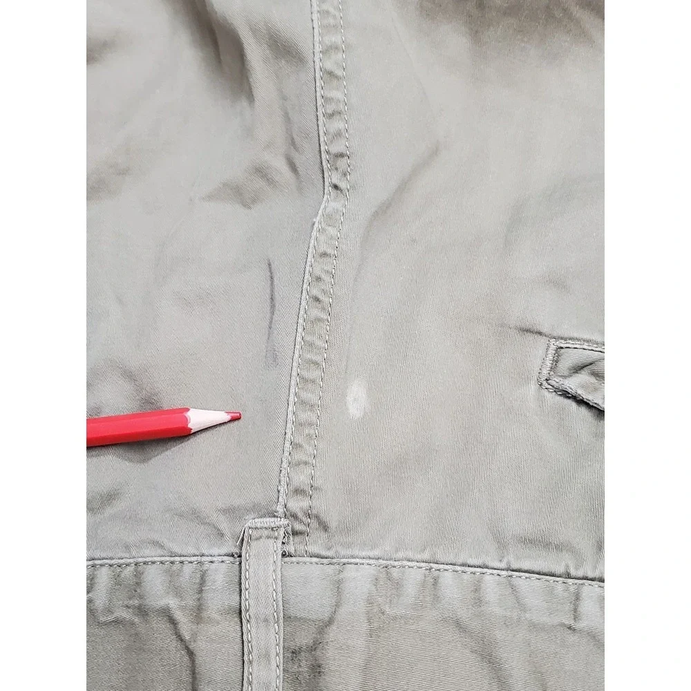 Armani Jeans Men Pants 33 Green Casual Button Fly 27